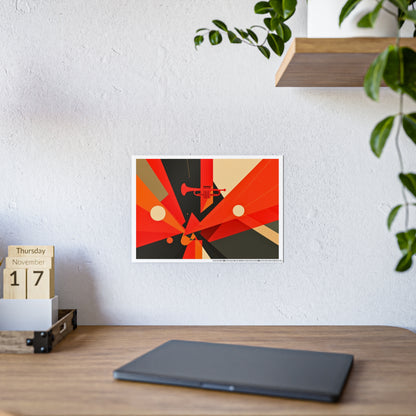 Jazz-Inspired Glossy Poster Art | Abstract Donna III