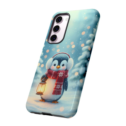 Christmas Snuggles Penguin Phone Case
