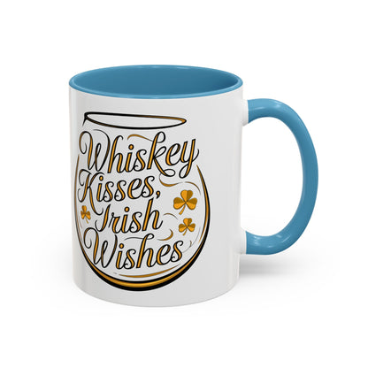Whiskey Kisses, Irish Wishes – St. Patrick’s Day Mug (11oz, 15oz)