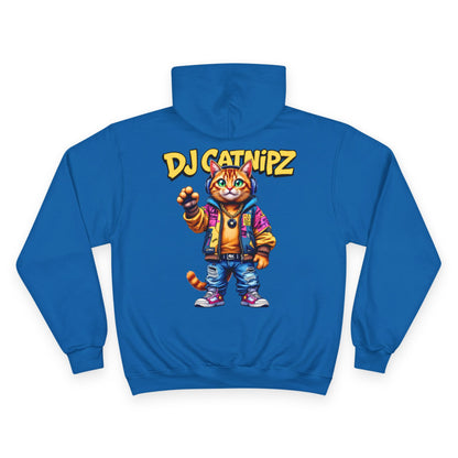 DJ CatNipZ Unisex Hoodie | Felinez Series | Champion S700 Hoodie Customized by DABPdesigns