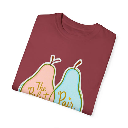 Comfort Colors 1717 Unisex Garment-Dyed T-shirt - "The Perfect Pair" Cute Pear-Themed Design (v1)