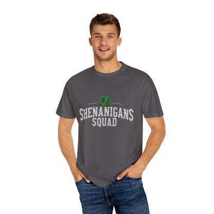 Comfort Colors 1717 Unisex Garment-Dyed T-shirt - Shenanigans Squad St. Patrick’s Day Design