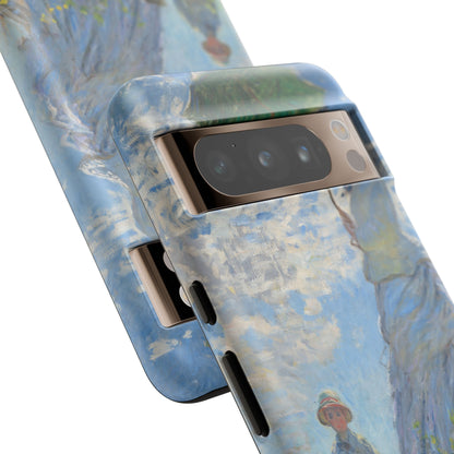 Tough Phone Case for iPhone, Samsung and Google Pixel - Monet, Woman with a Parasol - Madame Monet and Her Son (1875)