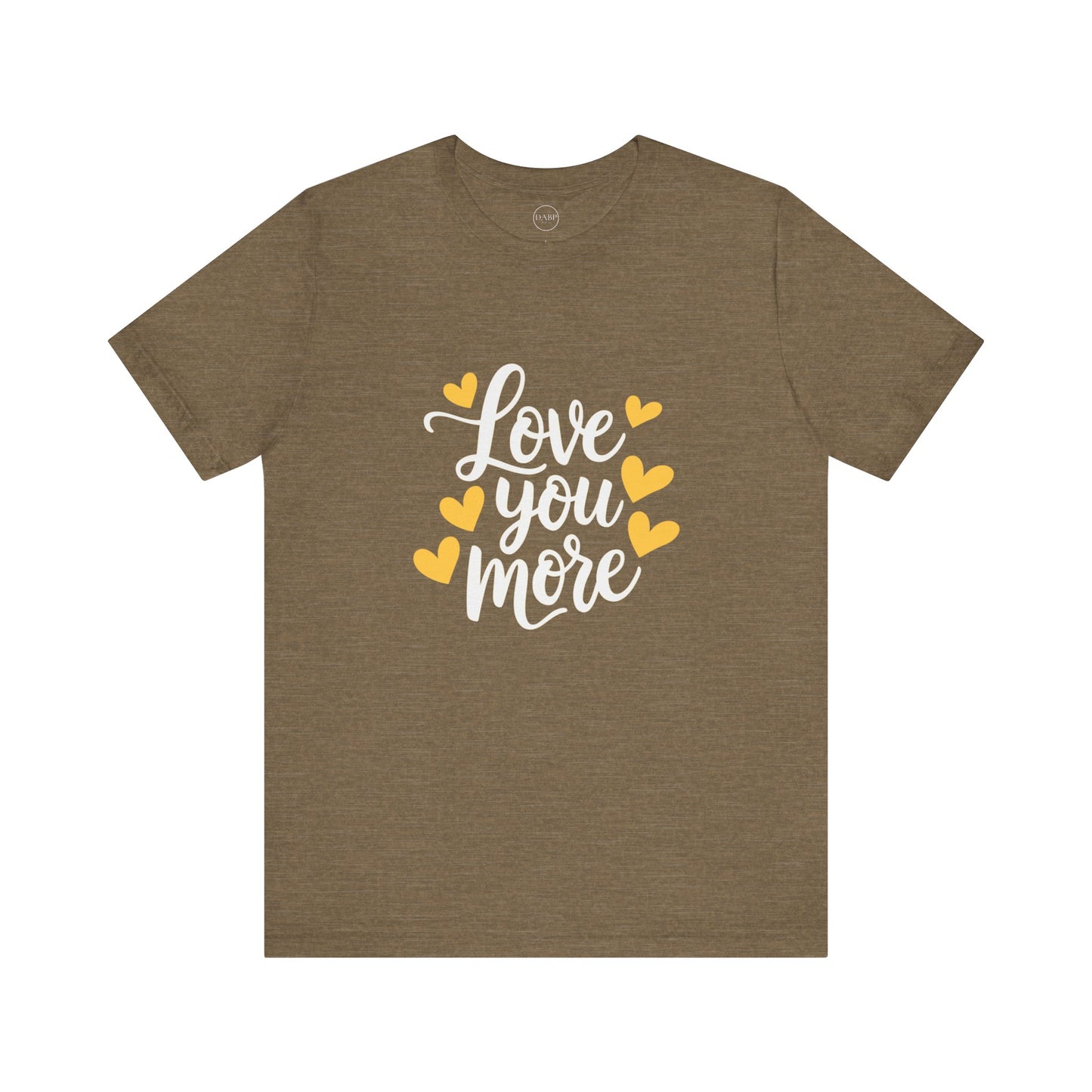 Bella+Canvas · 3001 Unisex Jersey Short Sleeve Tee - Love You More Romantic Valentine's Day Design [Color Set 2]