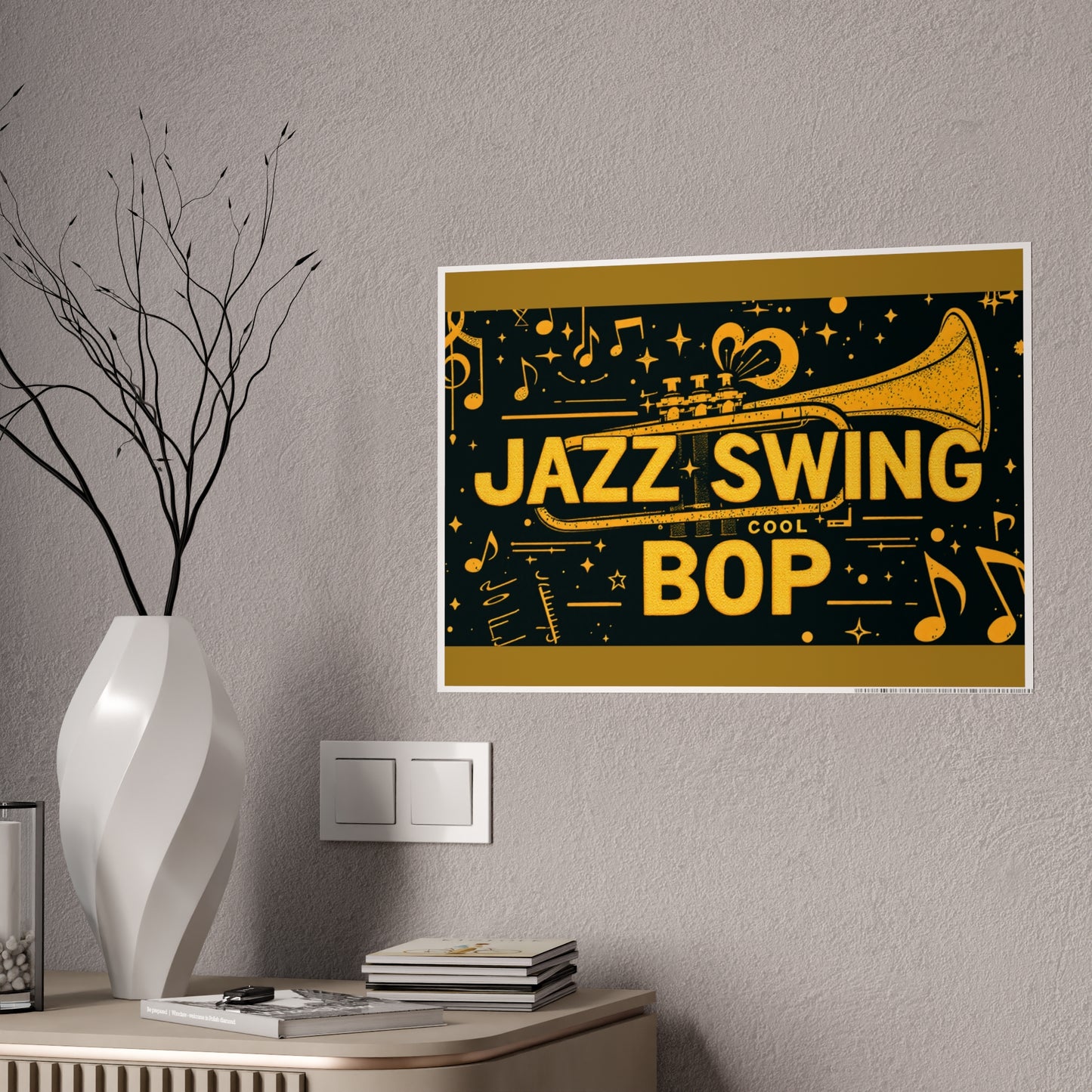 Jazz-Inspired Glossy Poster Art | Fourth Dimension