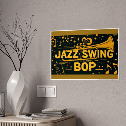Jazz-Inspired Glossy Poster Art | Fourth Dimension
