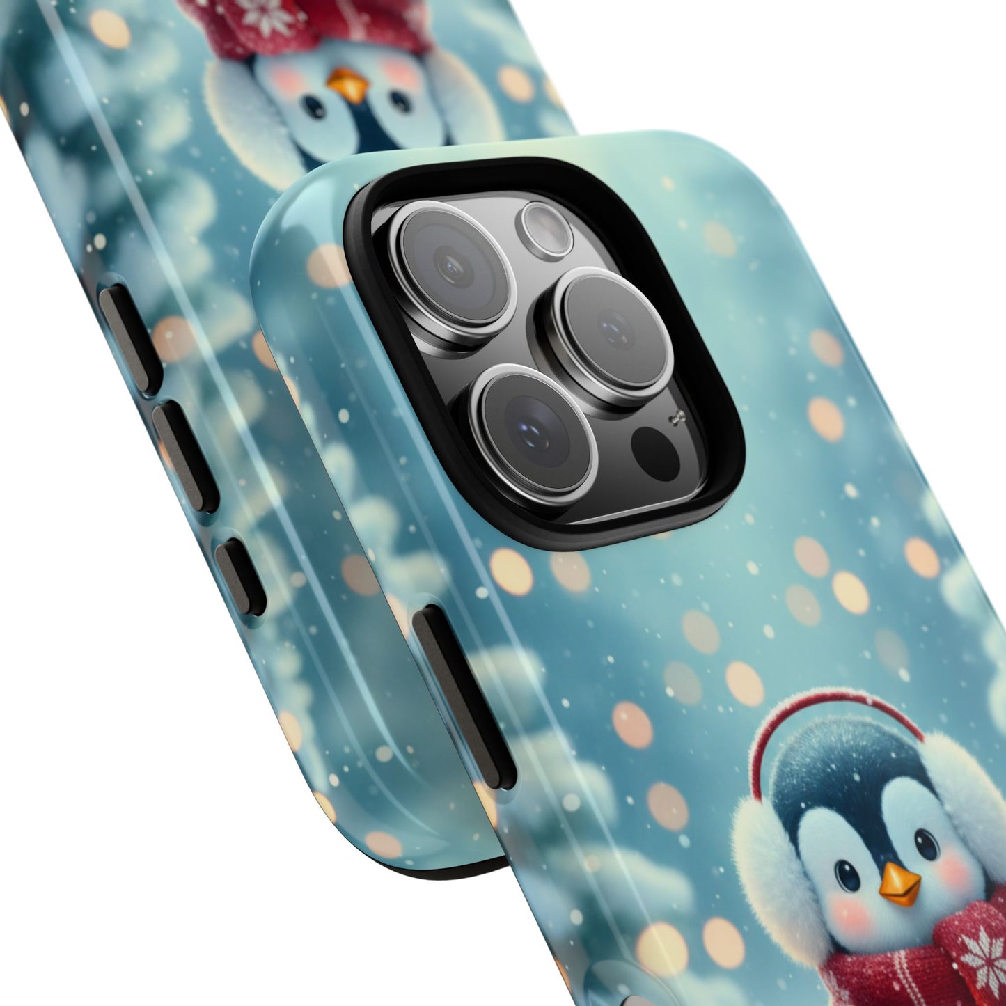 Christmas Snuggles Penguin Phone Case