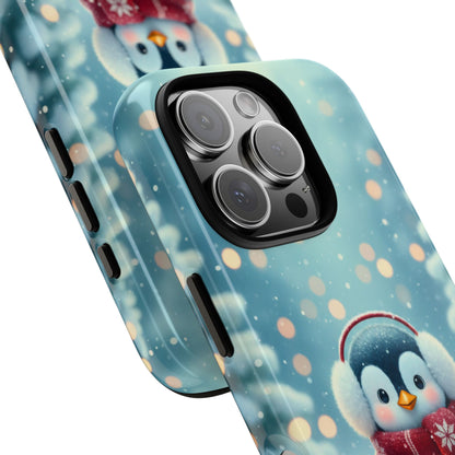 Christmas Snuggles Penguin Phone Case