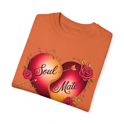 Comfort Colors 1717 Unisex Garment-Dyed T-shirt - "Soul Mate" Couple’s T-Shirts – Romantic Matching Valentine’s Day Gift