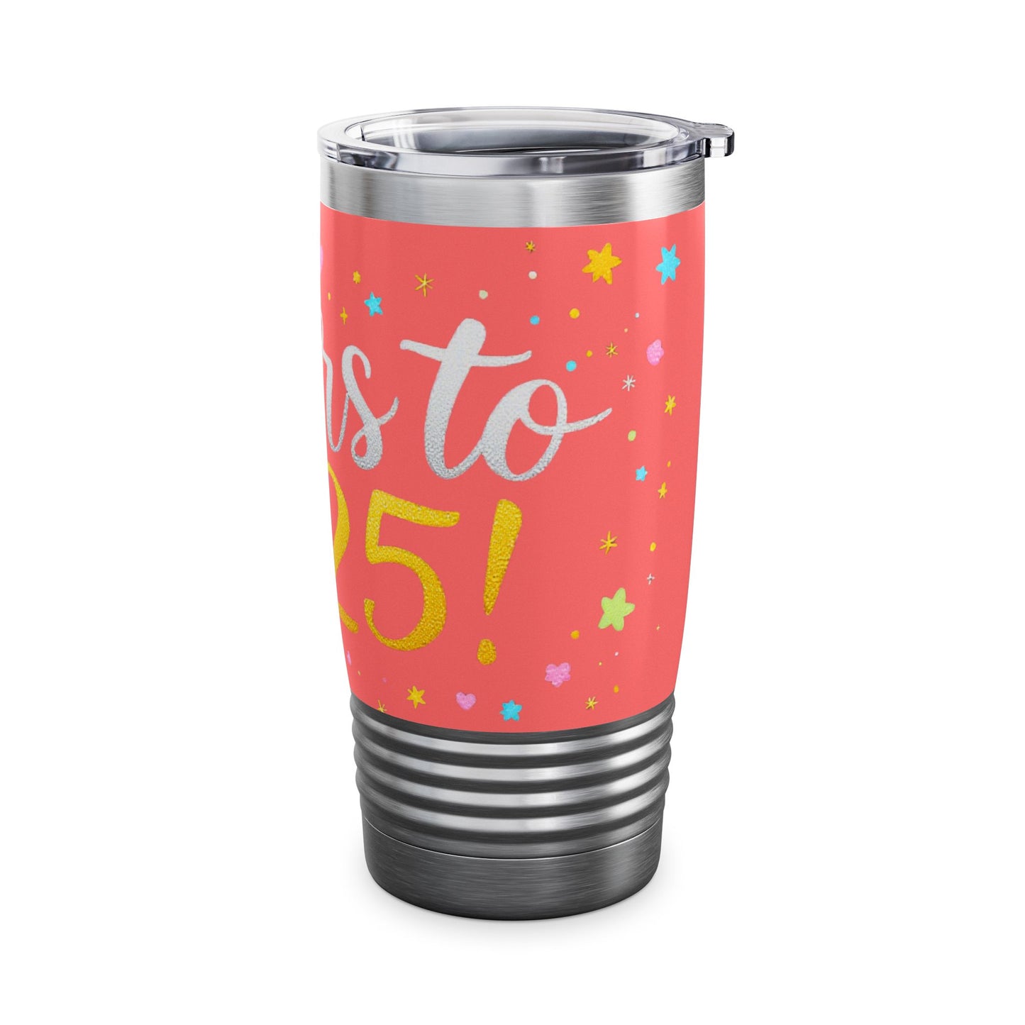 Cheers to 2025 Festive New Year - Ringneck Tumbler, 20oz