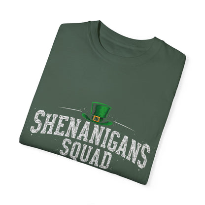 Comfort Colors 1717 Unisex Garment-Dyed T-shirt - Shenanigans Squad St. Patrick’s Day Design