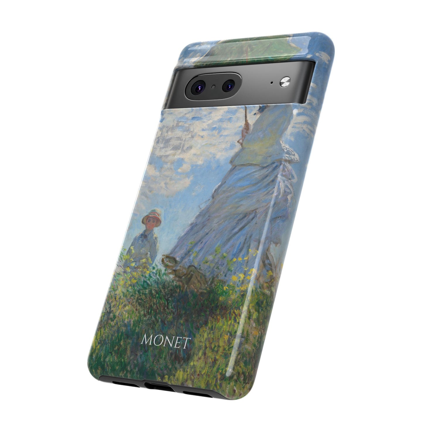 Tough Phone Case for iPhone, Samsung and Google Pixel - Monet, Woman with a Parasol - Madame Monet and Her Son (1875)