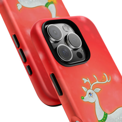 Festive Reindeer No.3 – Santa Hat with Holiday Lights Design for iPhone, Samsung & Google Models