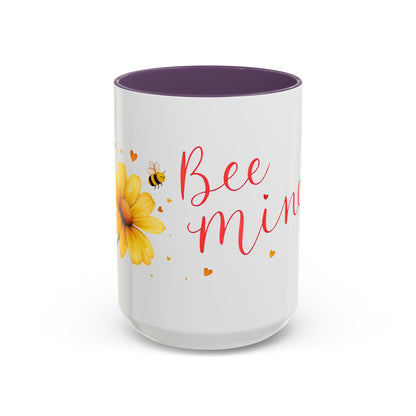 Bee Mine - Floral Accent Ceramic Mug (11oz, 15oz)