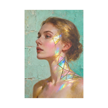 Muse de Lumière — Modern Muse Collection | Prism Light Portrait Canvas Art