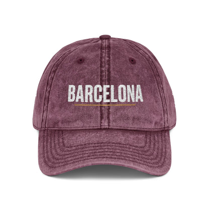 Barcelona Vintage Embroidered Dad Cap | Beach Cities Collection