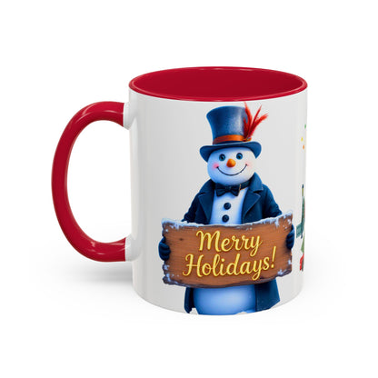 Merry Holidays Snowman Mug (v1)