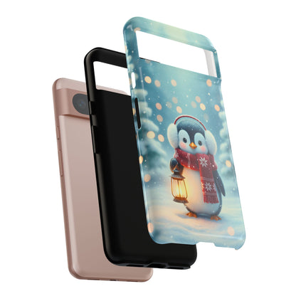 Christmas Snuggles Penguin Phone Case