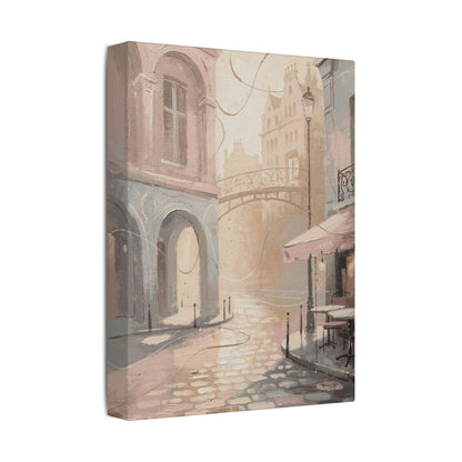 Morning Light Over a Paris Café Terrace (Canvas)