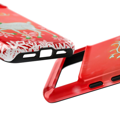 Festive Reindeer No.3 – Santa Hat with Holiday Lights Design for iPhone, Samsung & Google Models