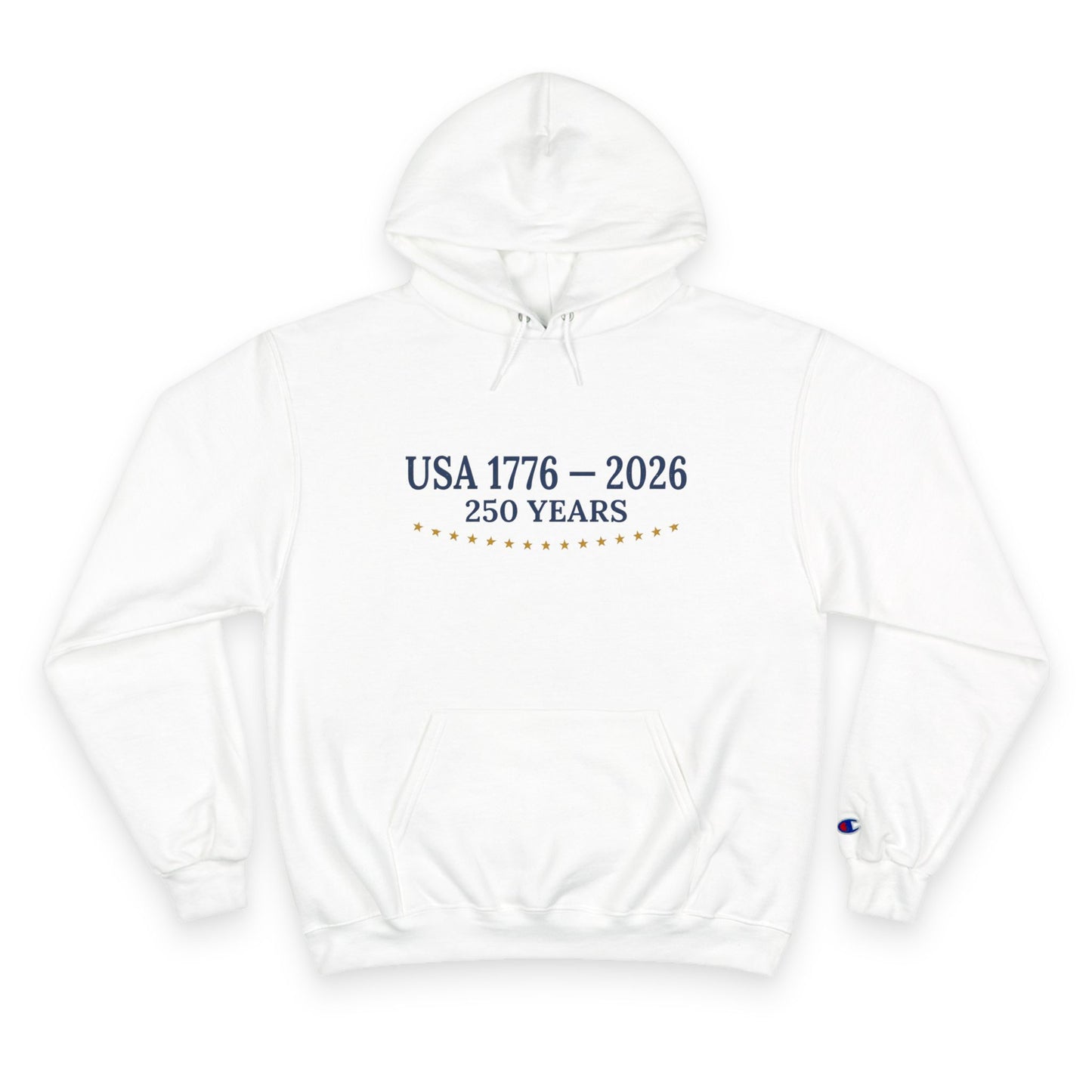 USA 250 Years Hoodie (1776–2026) – Commemorative Patriotic Back Crest Hoodie