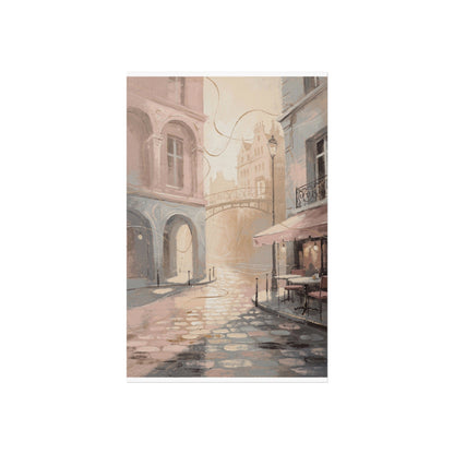 Morning Light Over a Paris Café Terrace (Poster)