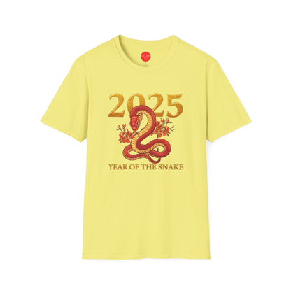 Gildan 64000 Unisex Softstyle Short-sleeve Tee | 2025 Year of the Snake Chinese New Year Design