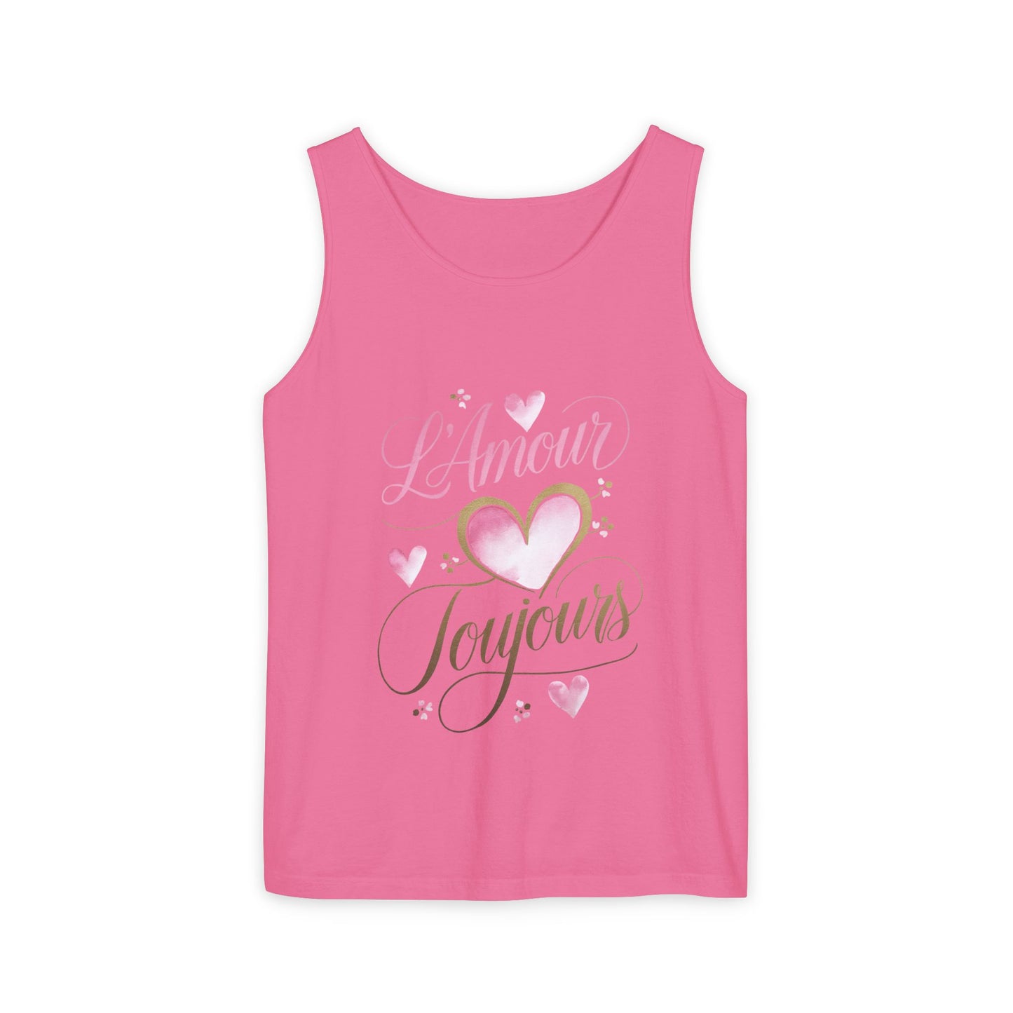 Comfort Colors® 9360 Women's Garment-Dyed Tank Top - L’Amour Toujours – Romantic French Love Design