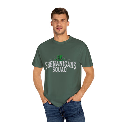 Comfort Colors 1717 Unisex Garment-Dyed T-shirt - Shenanigans Squad St. Patrick’s Day Design