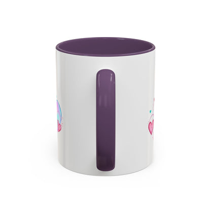 Mon amour/Pour toujours Valentine's Day Mug Set– Romantic French Gift for Couples [1 of 2] (11oz, 15oz)