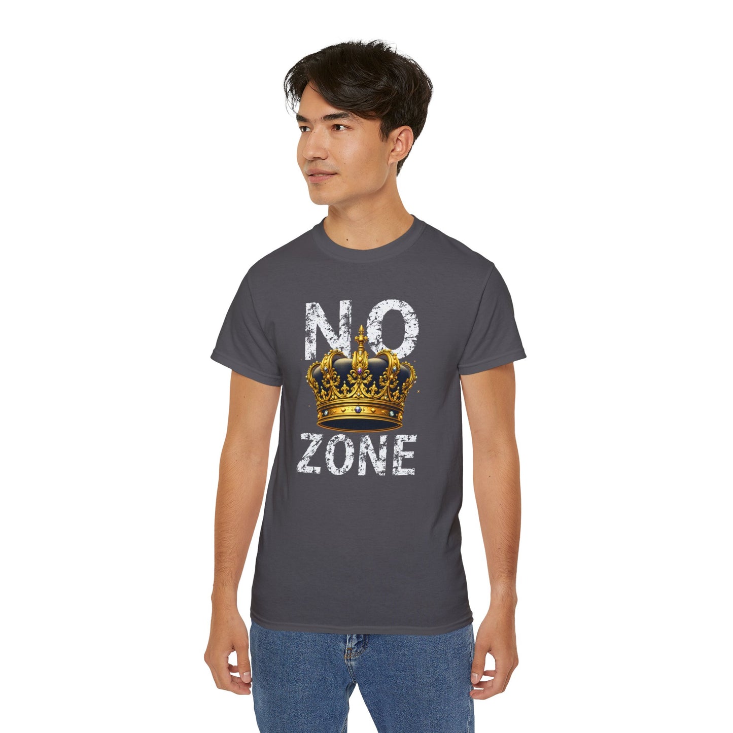 NO KINGS ZONE Graphic Tee | Streetwear T-Shirt with Royal Crown Design
