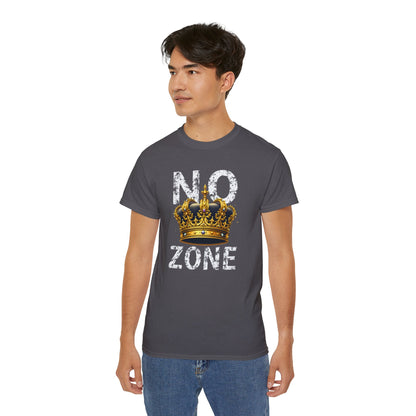 NO KINGS ZONE Graphic Tee | Streetwear T-Shirt with Royal Crown Design