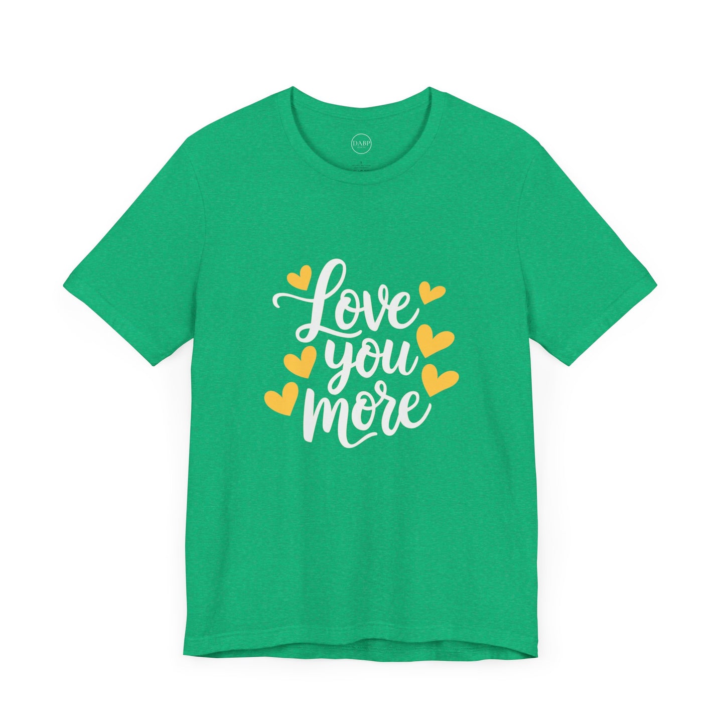 Bella+Canvas · 3001 Unisex Jersey Short Sleeve Tee - Love You More Romantic Valentine's Day Design [Color Set 2]
