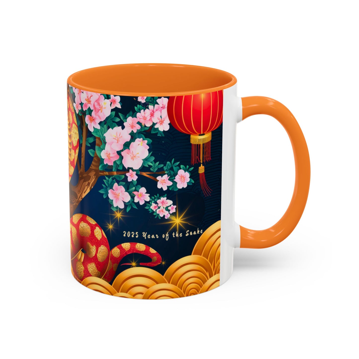 2025 Year of the Snake Chinese New Year Colorful Mug, 11oz (v4)