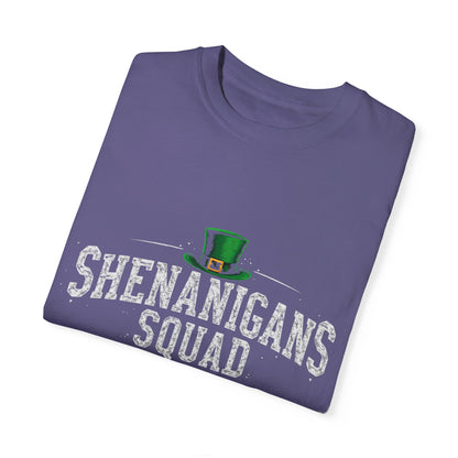 Comfort Colors 1717 Unisex Garment-Dyed T-shirt - Shenanigans Squad St. Patrick’s Day Design