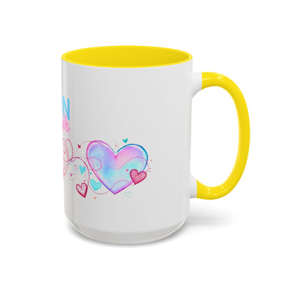 Mon amour/Pour toujours Valentine's Day Mug Set– Romantic French Gift for Couples [1 of 2] (11oz, 15oz)