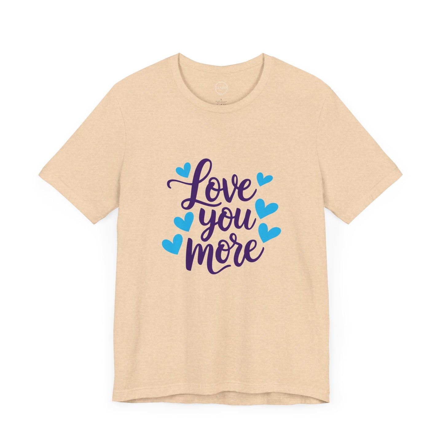 Bella+Canvas · 3001 Unisex Jersey Short Sleeve Tee - Love You More Romantic Valentine's Day Design [Color Set 1]