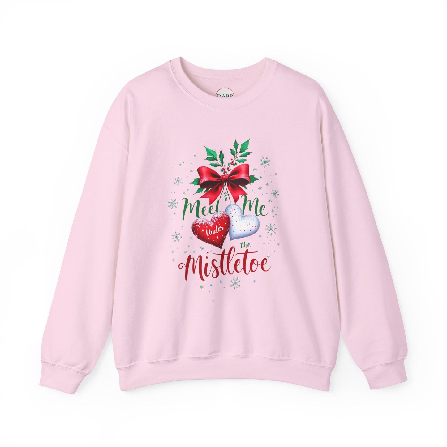 Gildan 18000 Unisex Heavy Blend™ Crewneck Sweatshirt - Meet Me Under the Mistletoe - Romantic Holiday