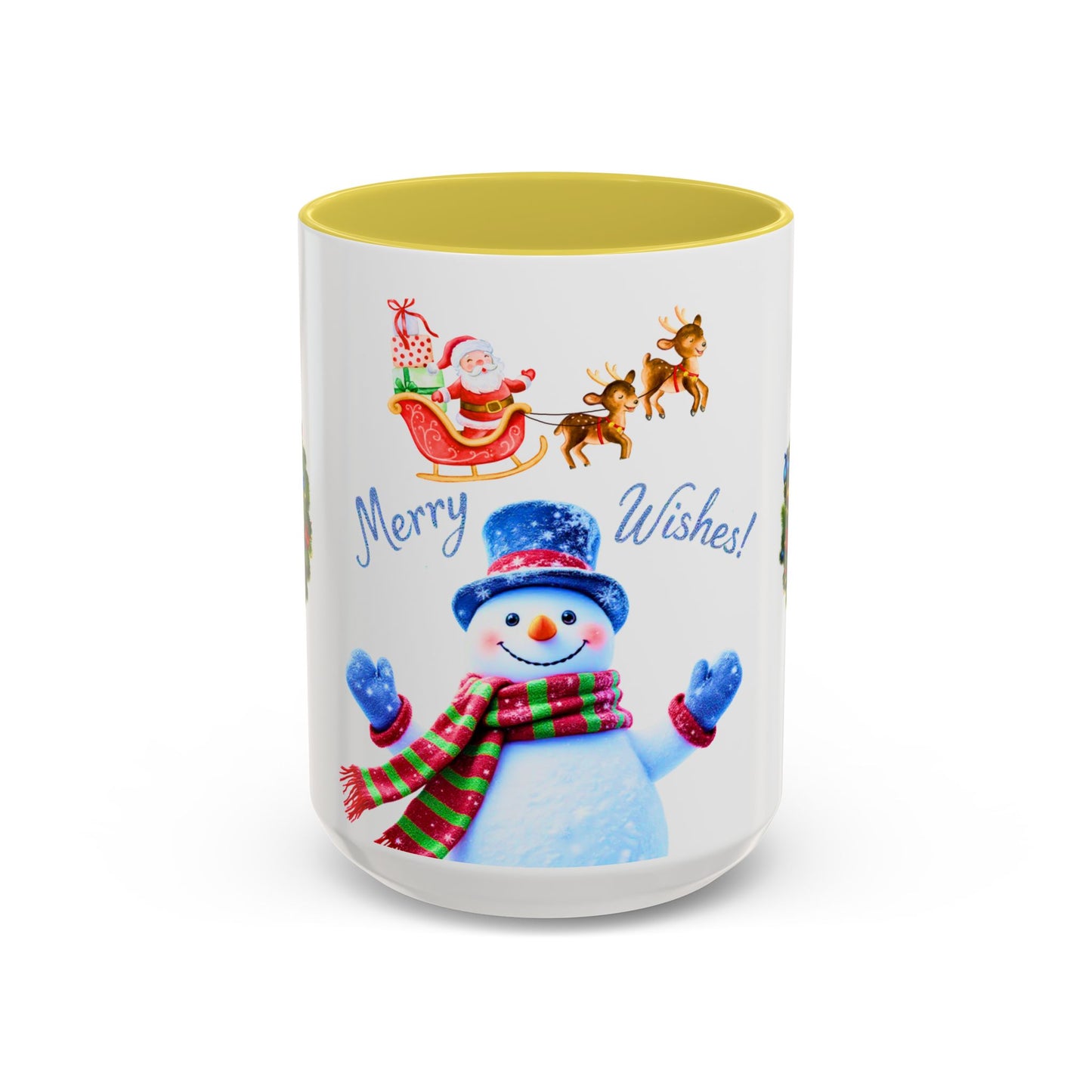 Merry Wishes Snowman Mug