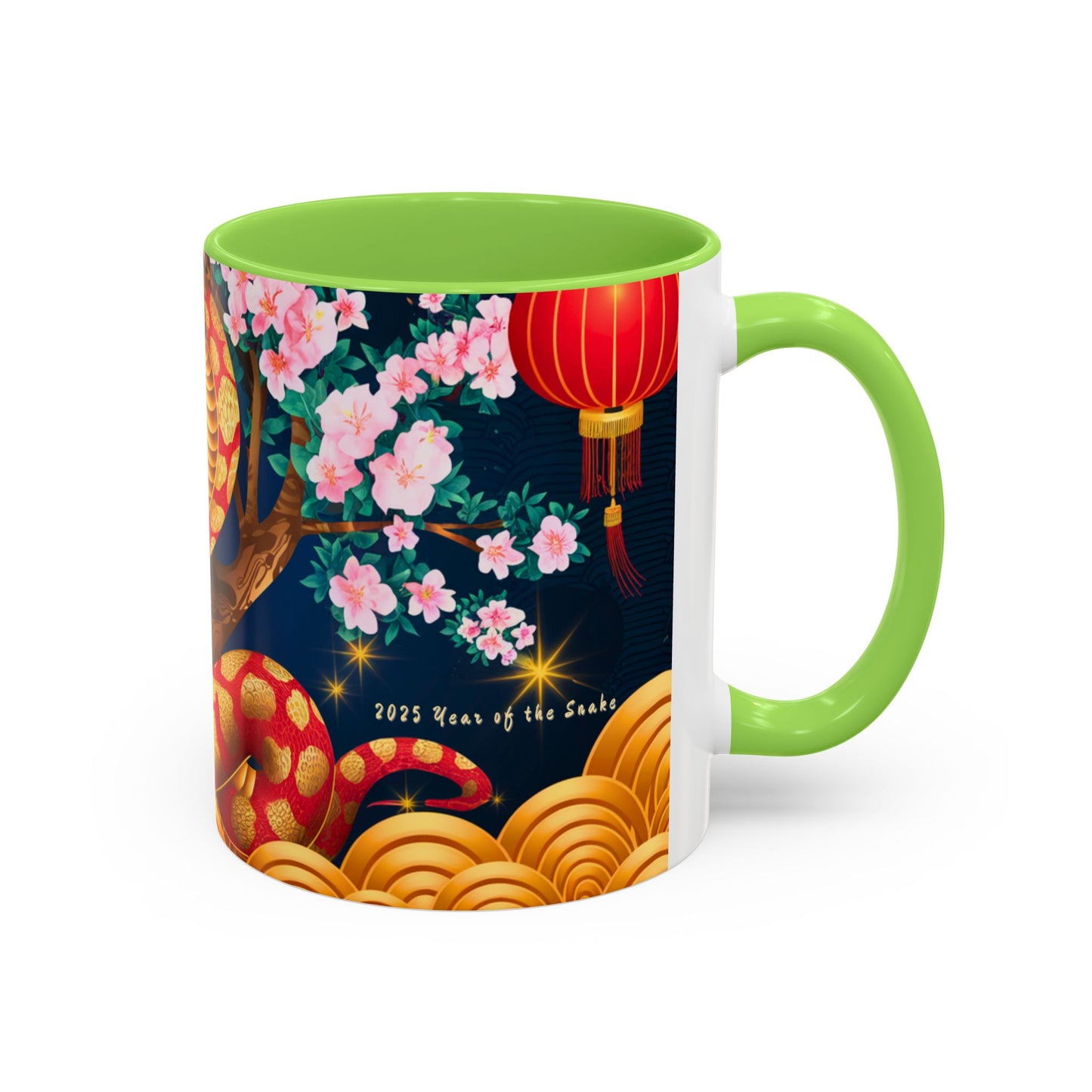 2025 Year of the Snake Chinese New Year Colorful Mug, 11oz (v4)