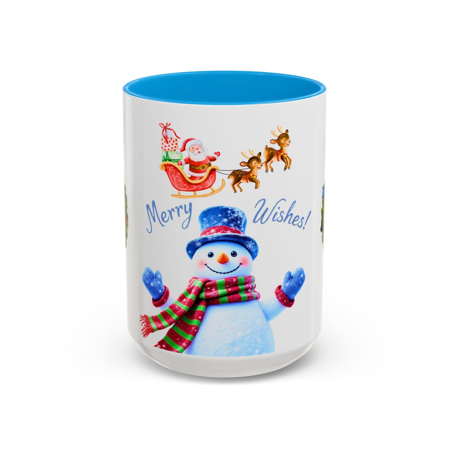 Merry Wishes Snowman Mug