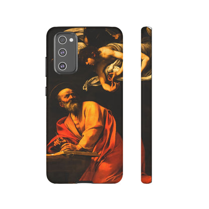 Tough Phone Case for iPhone, Samsung and Google Pixel - Caravaggio, Inspiration of St. Matthew (1602)