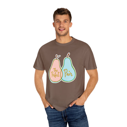 Comfort Colors 1717 Unisex Garment-Dyed T-shirt - "The Perfect Pair" Cute Pear-Themed Design (v1)