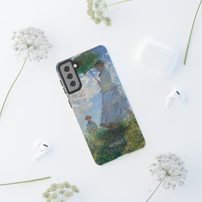 Tough Phone Case for iPhone, Samsung and Google Pixel - Monet, Woman with a Parasol - Madame Monet and Her Son (1875)