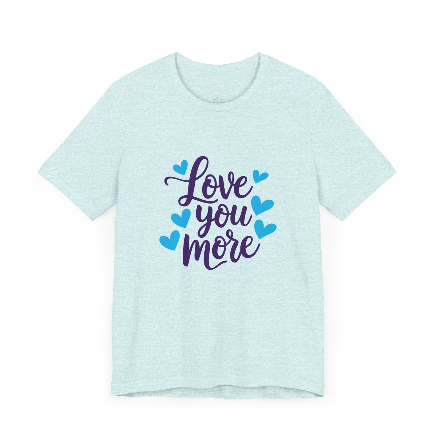 Bella+Canvas · 3001 Unisex Jersey Short Sleeve Tee - Love You More Romantic Valentine's Day Design [Color Set 1]