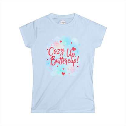 T-shirt doux pour femme Cozy Up Buttercup