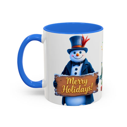 Merry Holidays Snowman Mug (v1)