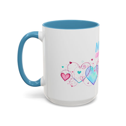 Mon amour/Pour toujours Valentine's Day Mug Set– Romantic French Gift for Couples [1 of 2] (11oz, 15oz)