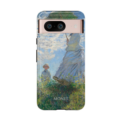 Tough Phone Case for iPhone, Samsung and Google Pixel - Monet, Woman with a Parasol - Madame Monet and Her Son (1875)