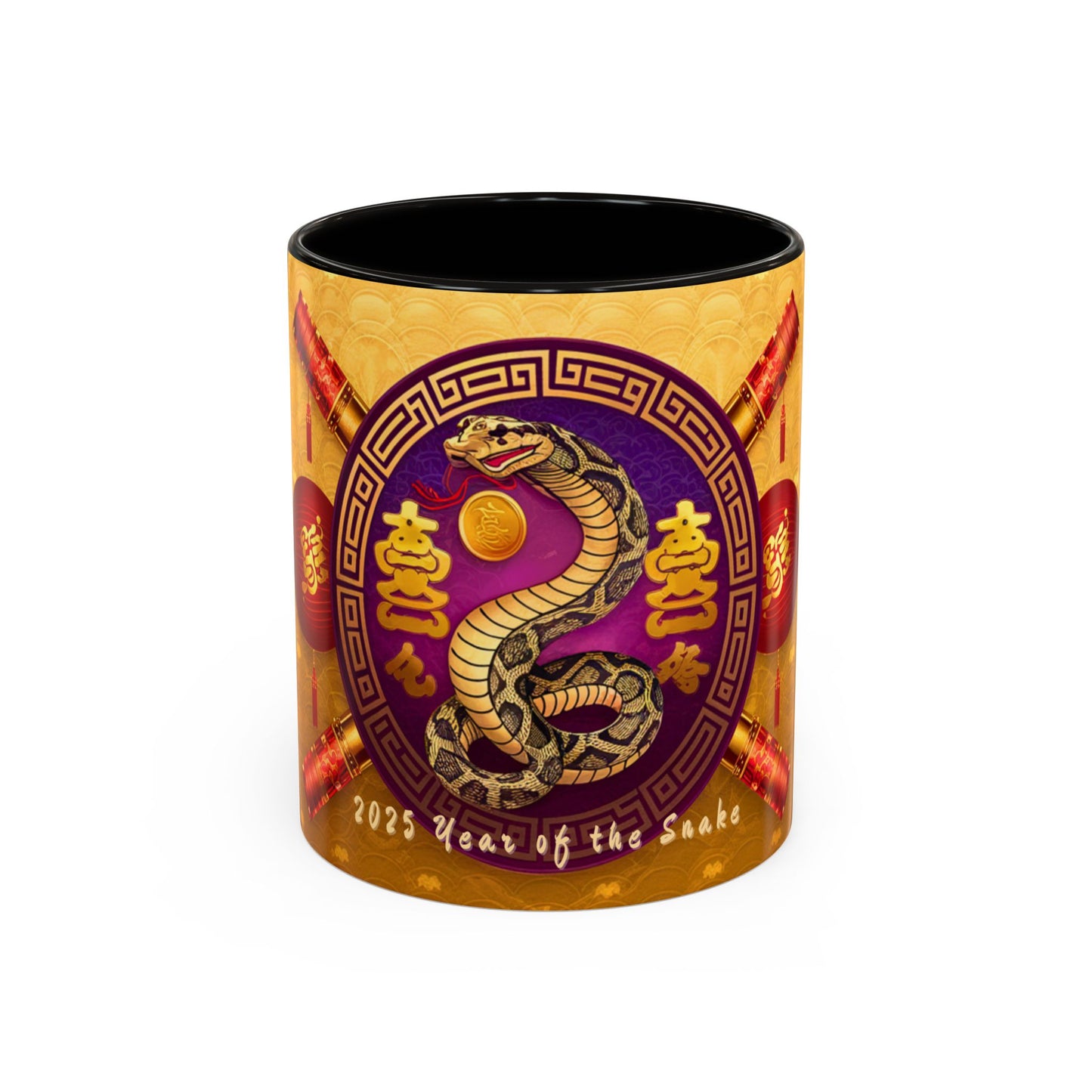 2025 Year of the Snake Chinese New Year Colorful Mug, 11oz (v1)